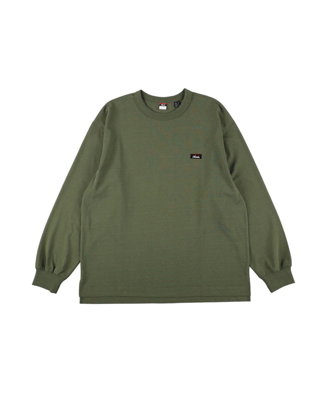 NANGA ECO HYBRID BOX LOGO EMBROIDERY L/S TEE(UNISEX) / 刺繡長袖T恤