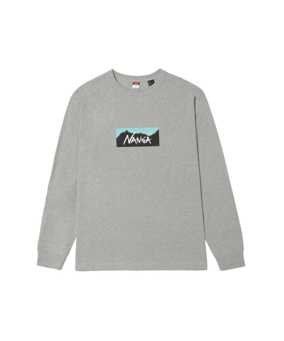 NANGA / ECO HYBRID BOX LOGO L/S TEE(UNISEX) 再生棉方形LOGO印花長袖T恤