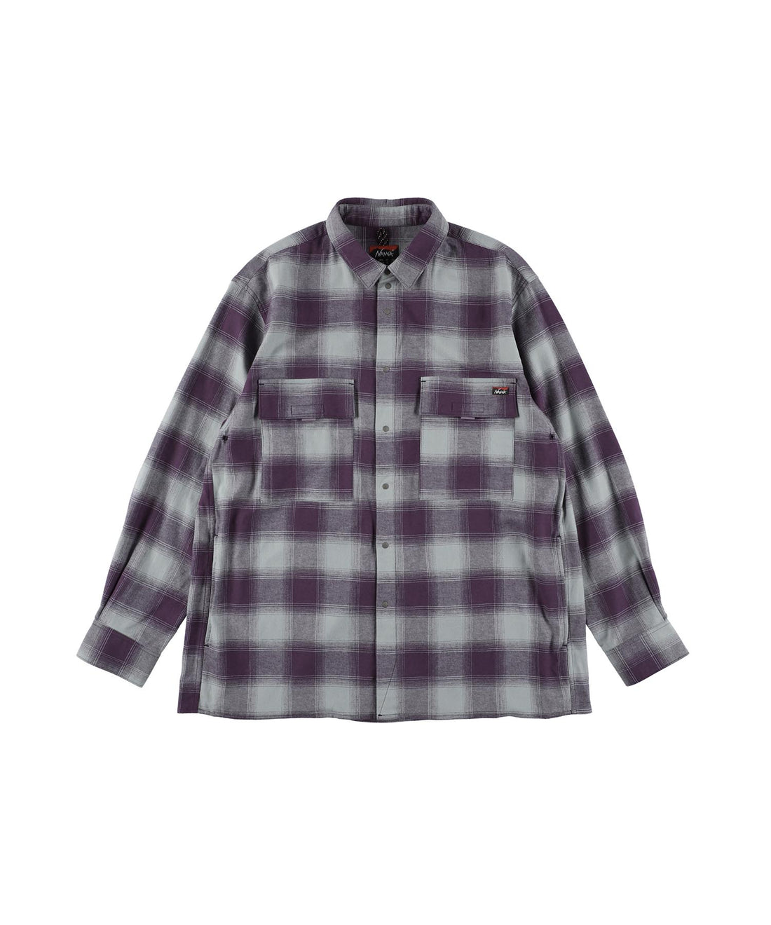 NANGA OMBRE CHECK W PK BOX SHIRT / 雙口袋機能格紋襯衫