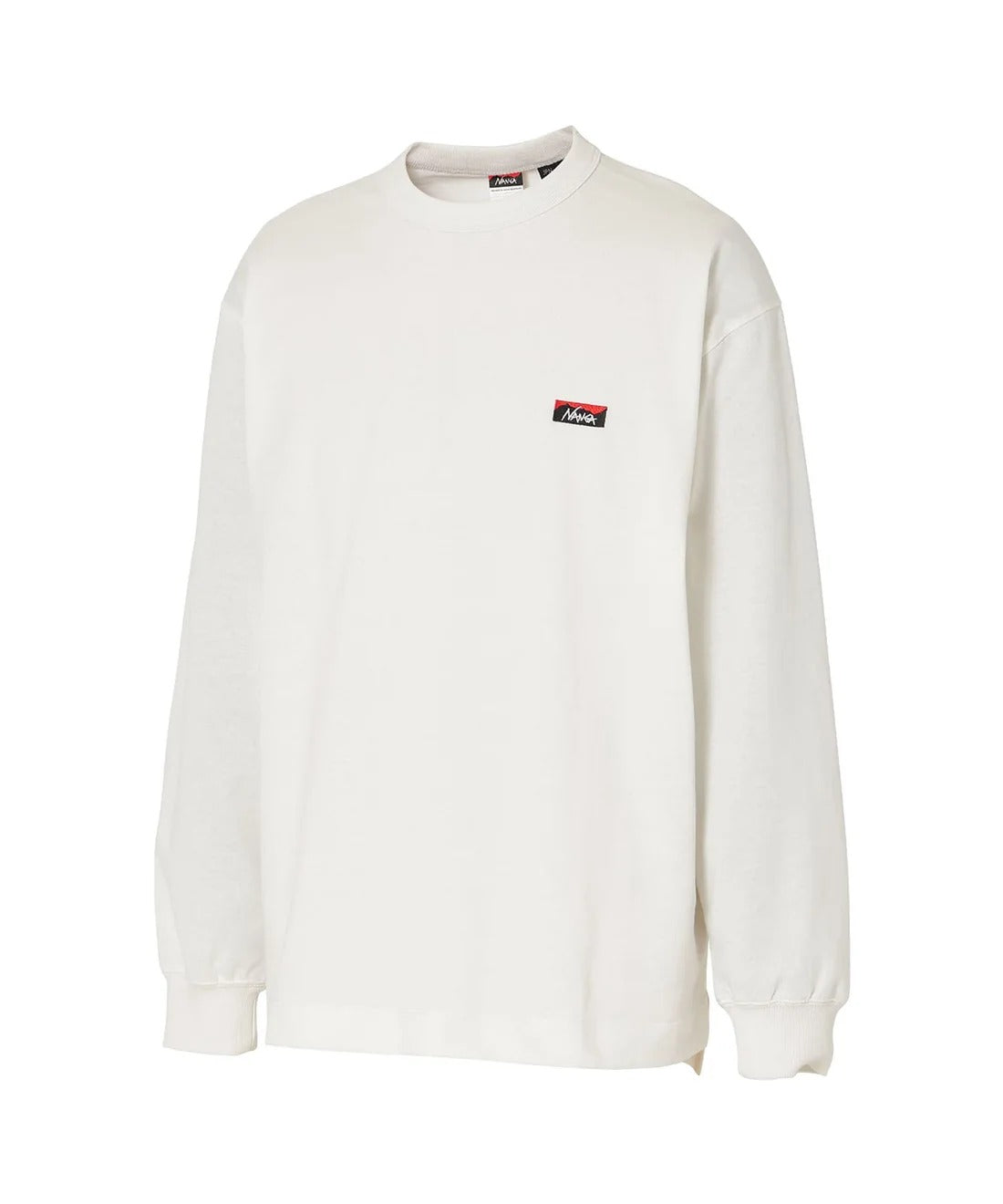 NANGA / ECO HYBRID BOX LOGO EMBROIDERY L/S TEE(UNISEX) 再生棉方形LOGO刺繡長袖T恤