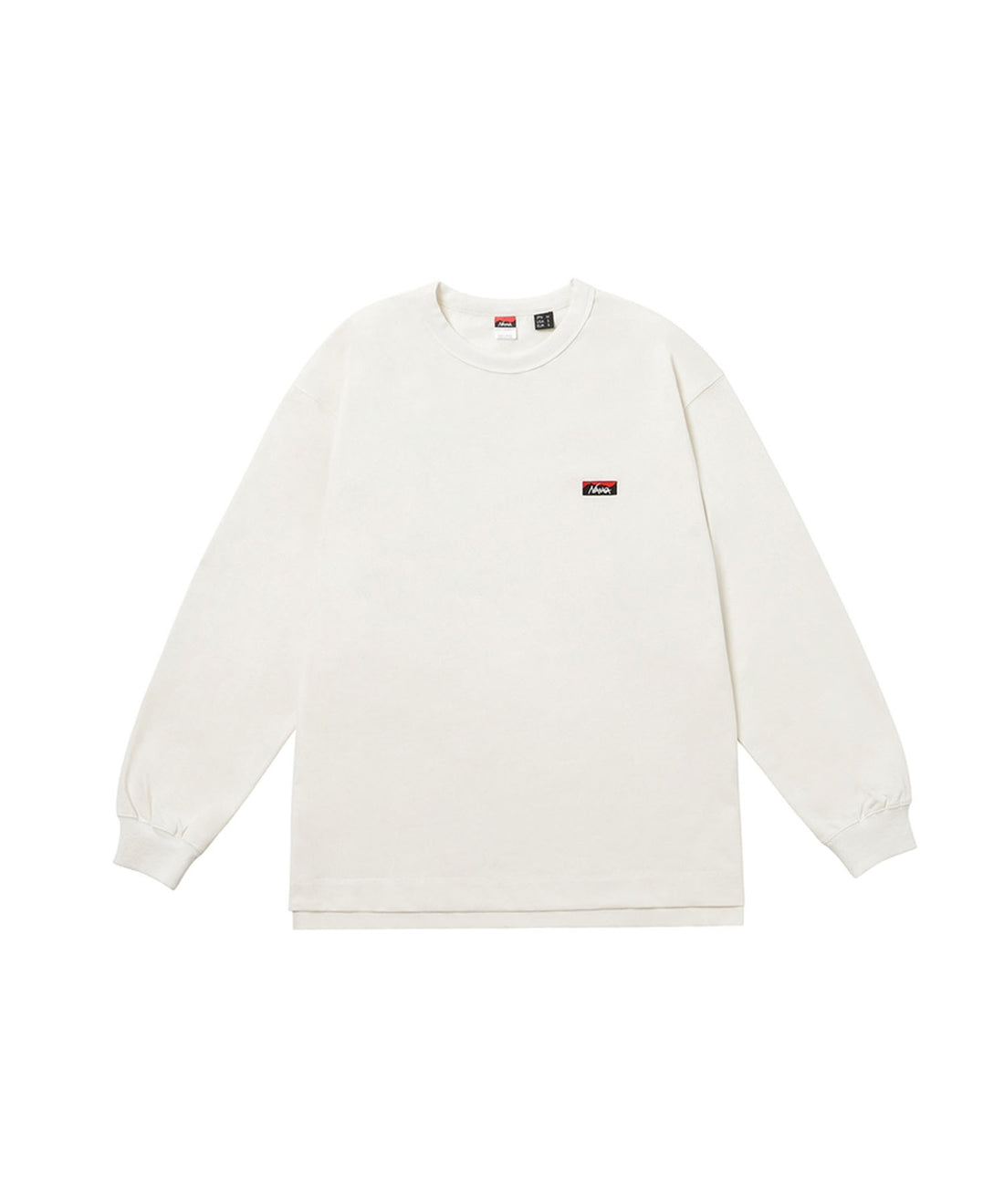 NANGA ECO HYBRID BOX LOGO EMBROIDERY L/S TEE(UNISEX) / 刺繡長袖T恤