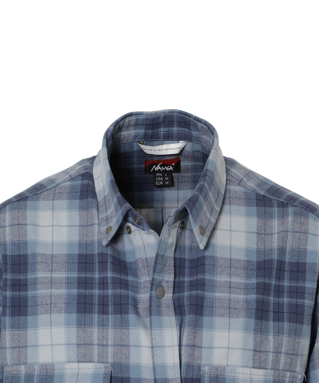 NANGA FADE TARTAN CHECK CAMP SHIRT / 格紋營地襯衫