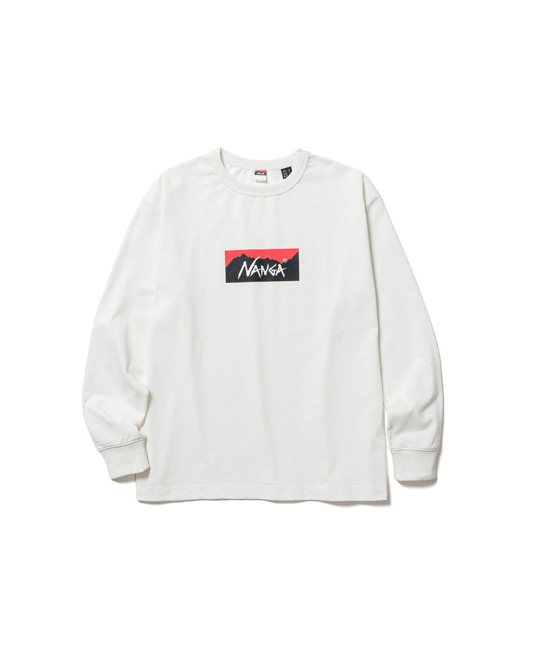 NANGA ECO HYBRID BOX LOGO L/S TEE(UNISEX) / 長袖T恤