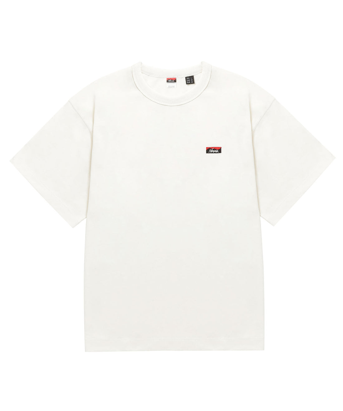 NANGA ECO HYBRID BOX LOGO EMBROIDERY TEE(UNISEX) / 中性款 小標 短袖T恤