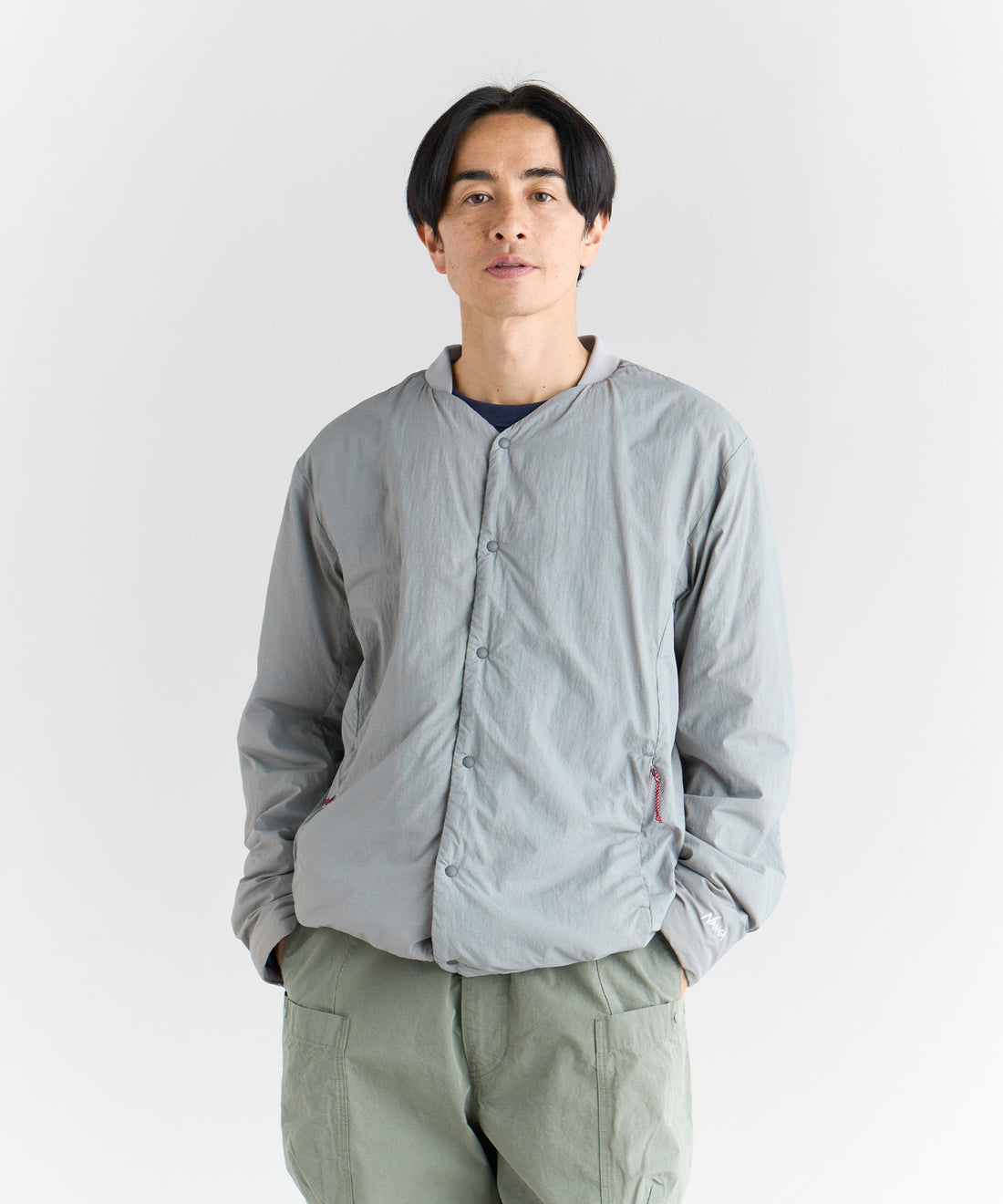 NANGA NO COLLAR SOFT DOWN CARDIGAN(UNISEX) / 無領輕量羽絨開襟外套