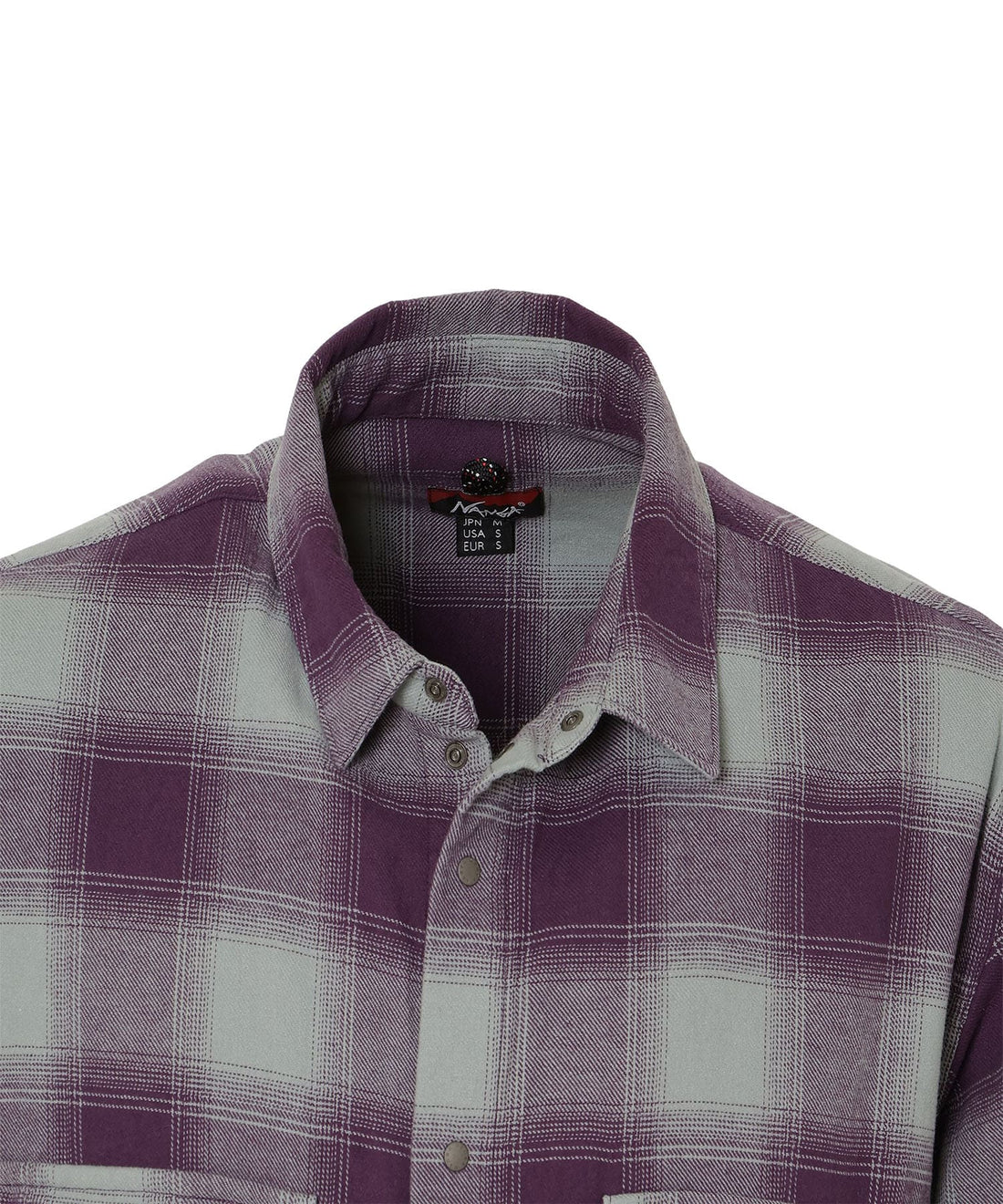 NANGA OMBRE CHECK W PK BOX SHIRT / 雙口袋機能格紋襯衫