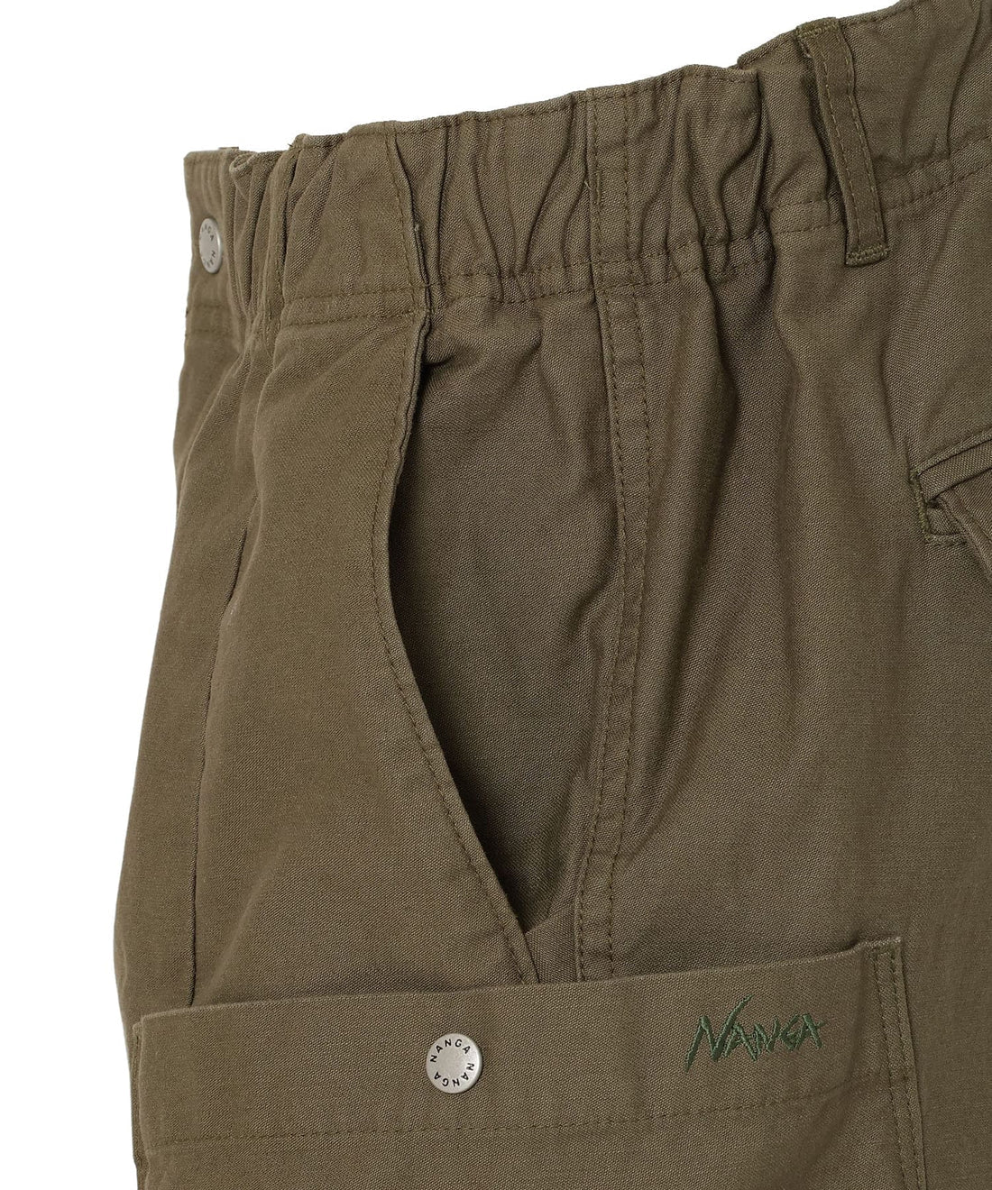 NANGA BACK SATIN EASY CARGO PT / 立體輪廓感後綿斜紋多口袋抽繩工作褲