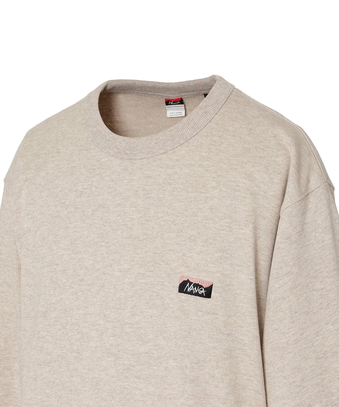 NANGA ECO HYBRID MINI BOX LOGO EMBROIDERY SWEATSHIRT / 刺繡小標 圓領衫