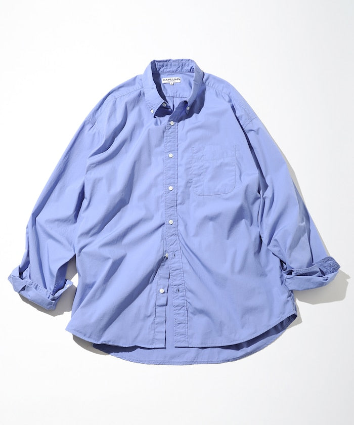 CAHLUMN Magazine Pocket Broadcloth B.D Shirt / 雜誌口袋厚布襯衫
