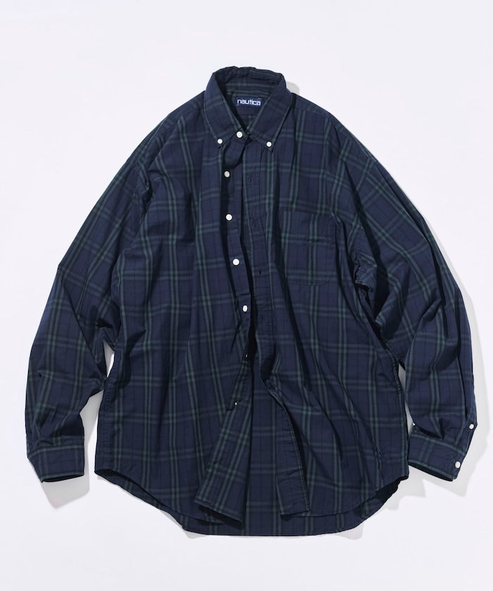 NAUTICA JP / 經典平紋寬版鈕扣領襯衫