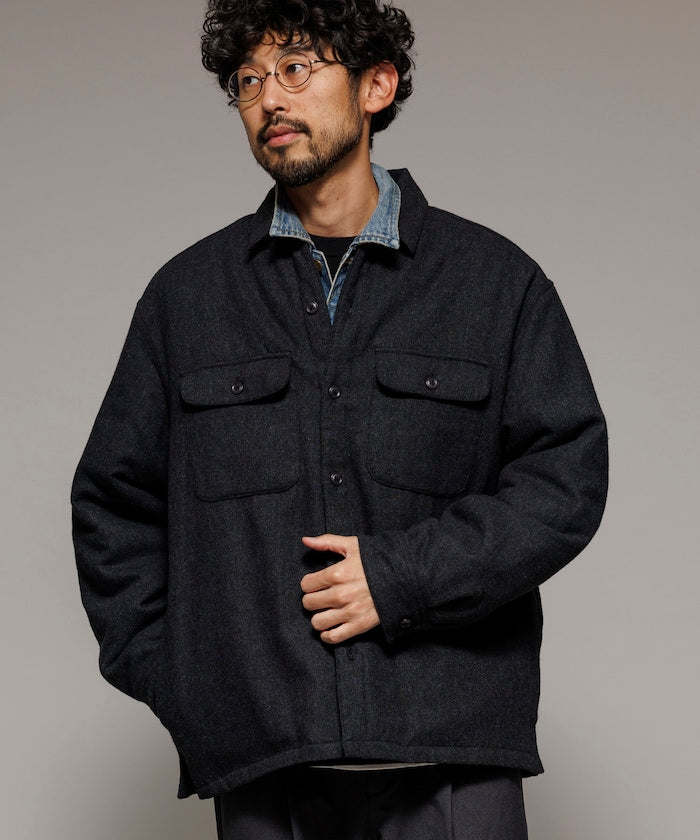 FREAK’S STORE / 水洗中綿 格紋襯衫 外套