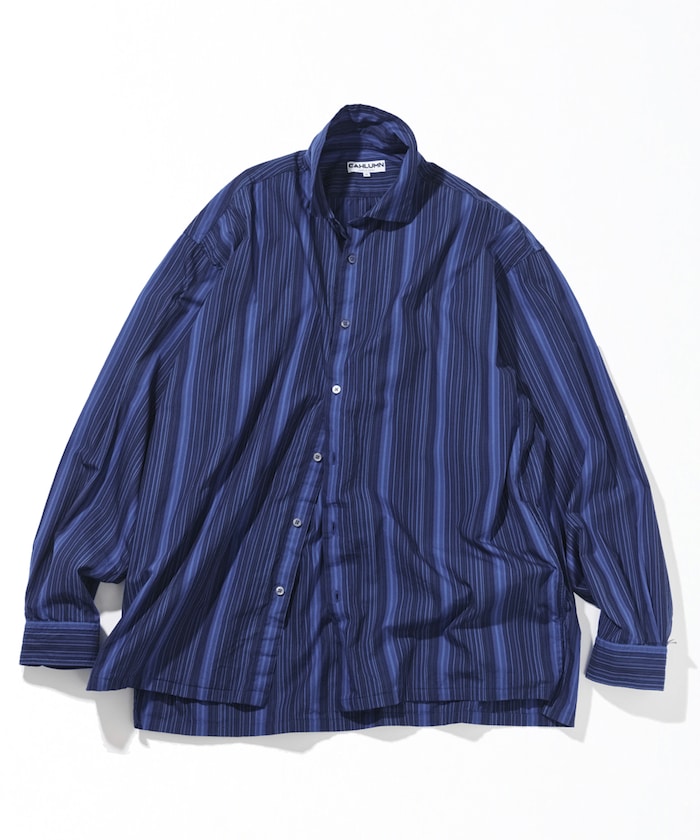 CAHLUMN Broadcloth Shirt / 高密度純棉 條紋襯衫