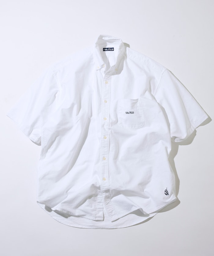 NAUTICA JP / 水洗牛津布 短袖襯衫