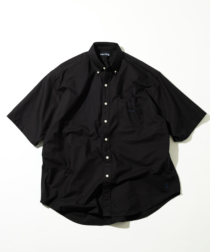 NAUTICA JP / 水洗牛津布 短袖襯衫