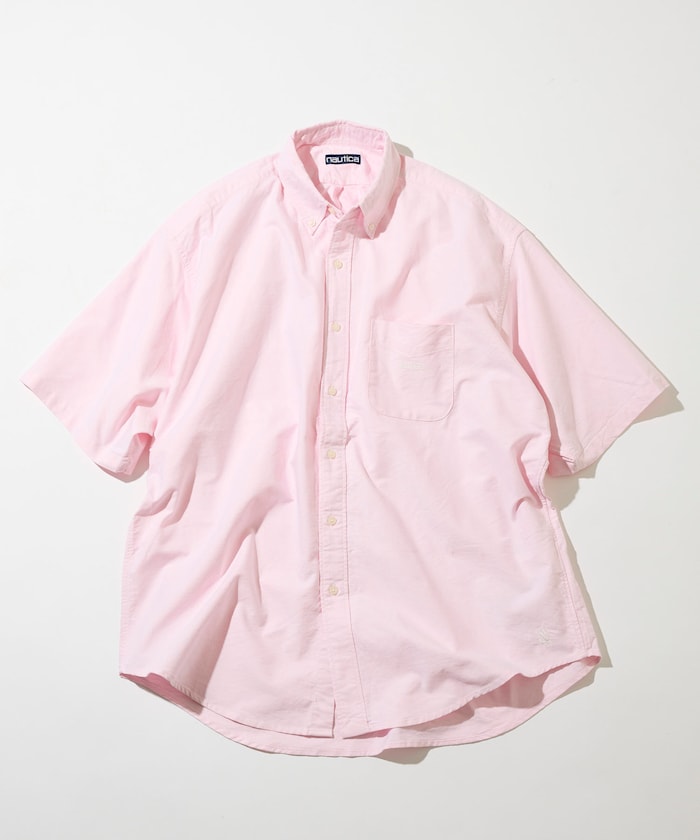 NAUTICA JP / 水洗牛津布 短袖襯衫