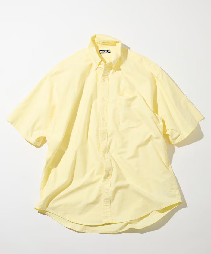 NAUTICA JP / 水洗牛津布 短袖襯衫