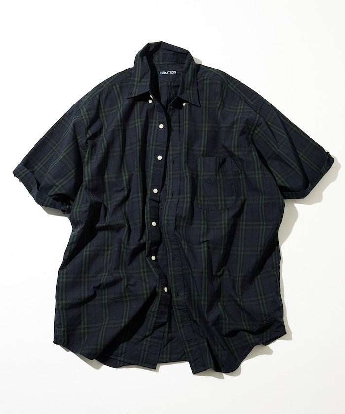 NAUTICA JP / 高密度平織棉布 短袖襯衫