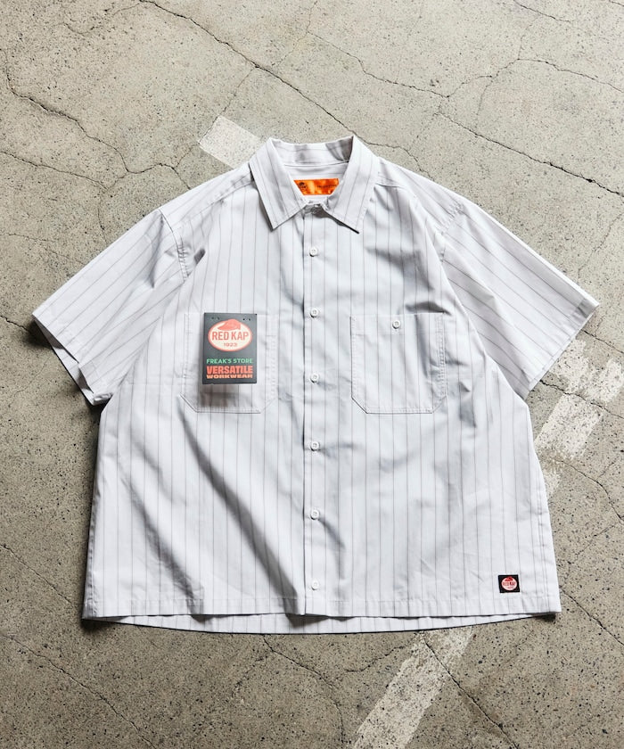 RED KAP x FREAK’S STORE / 短版條紋工作襯衫