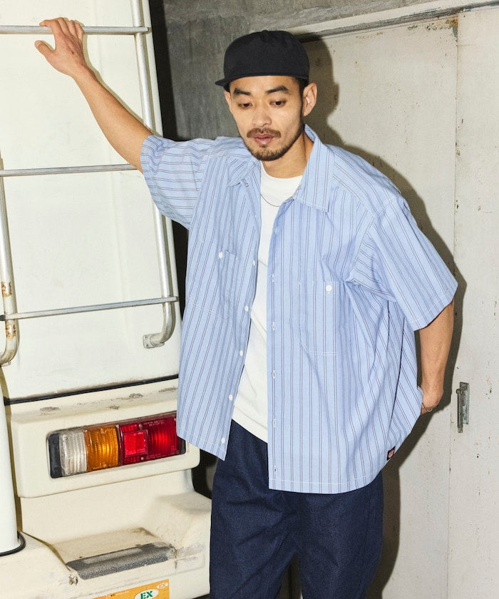 RED KAP x FREAK’S STORE / 短版條紋工作襯衫