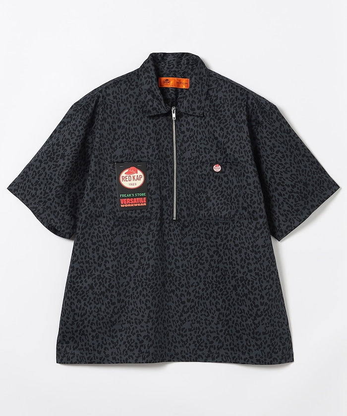 RED KAP / 半拉鍊工裝短袖 開襟衫