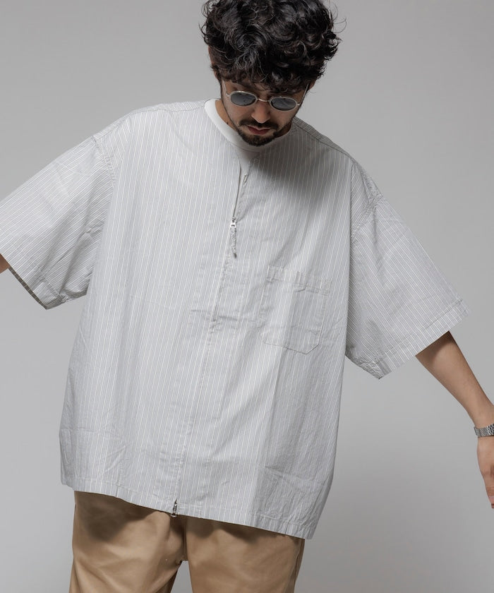 HINSON / 別注 全開襟 短袖襯衫