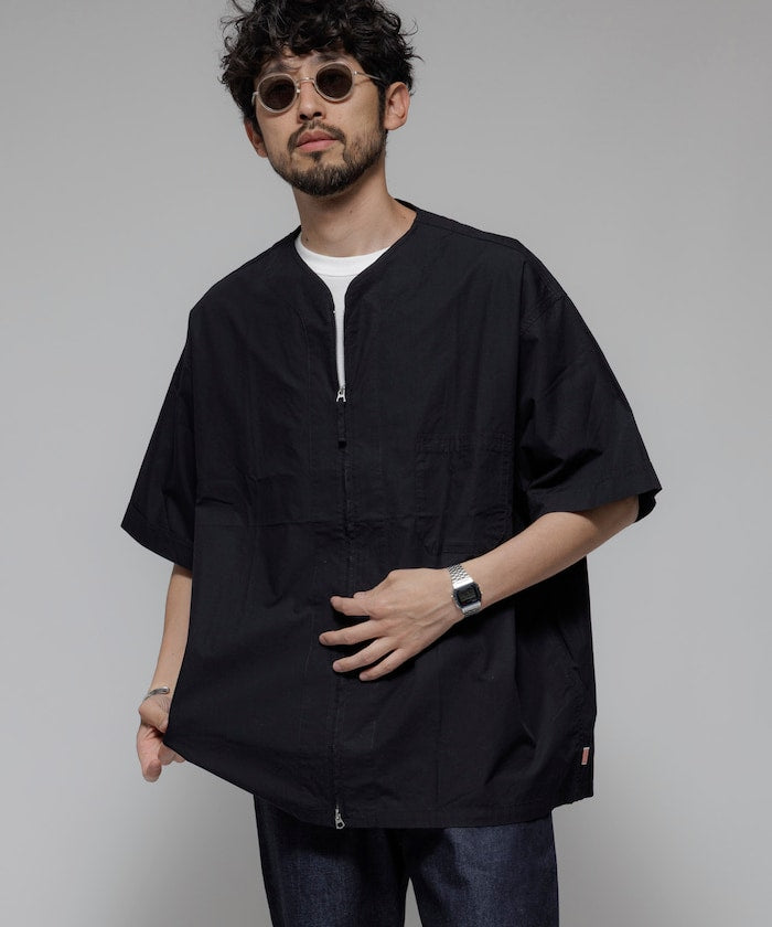 HINSON / 別注 全開襟 短袖襯衫