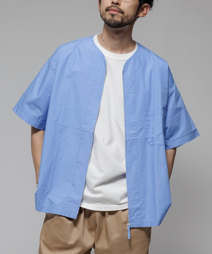 HINSON / 別注 全開襟 短袖襯衫