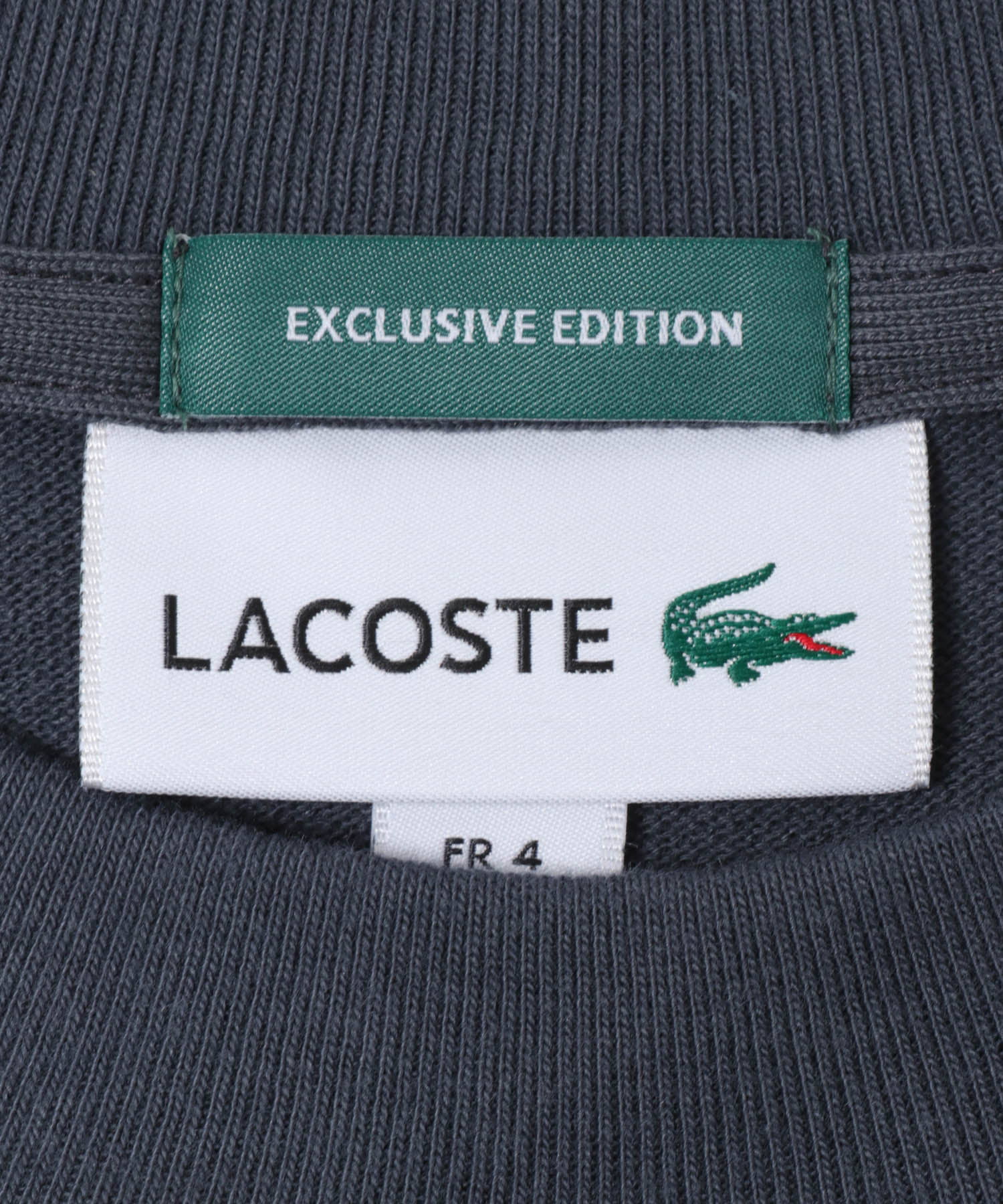 LACOSTE×DOORS MOSS STITCH SHORT-SLEEVE T-SHIRTS / 鹿子布寬鬆短袖T恤