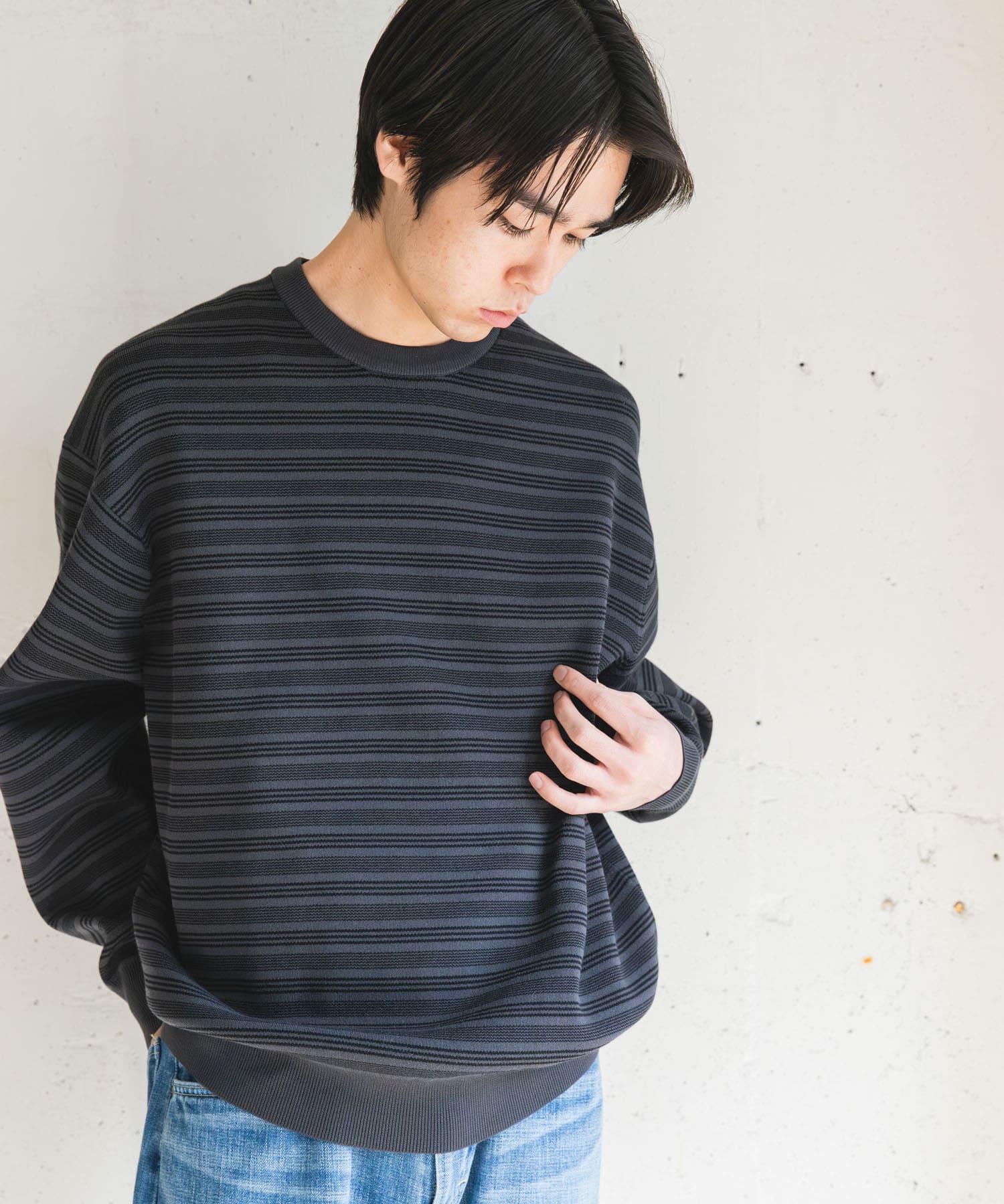 URBAN RESEARCH / UR TECH Renew Knit 輕量機能圓領針織衫