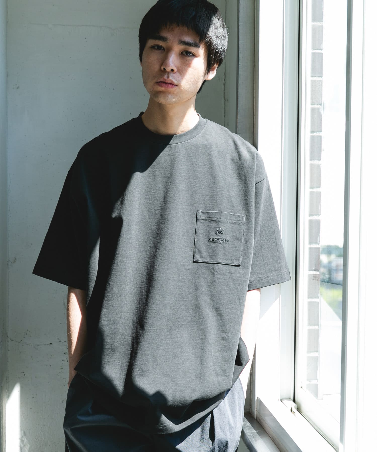 Snow Peak Apparel×DOORS POCKET LOGO SHORT-SLEEVE T-SHIRTS / 口袋刺繡短袖T恤