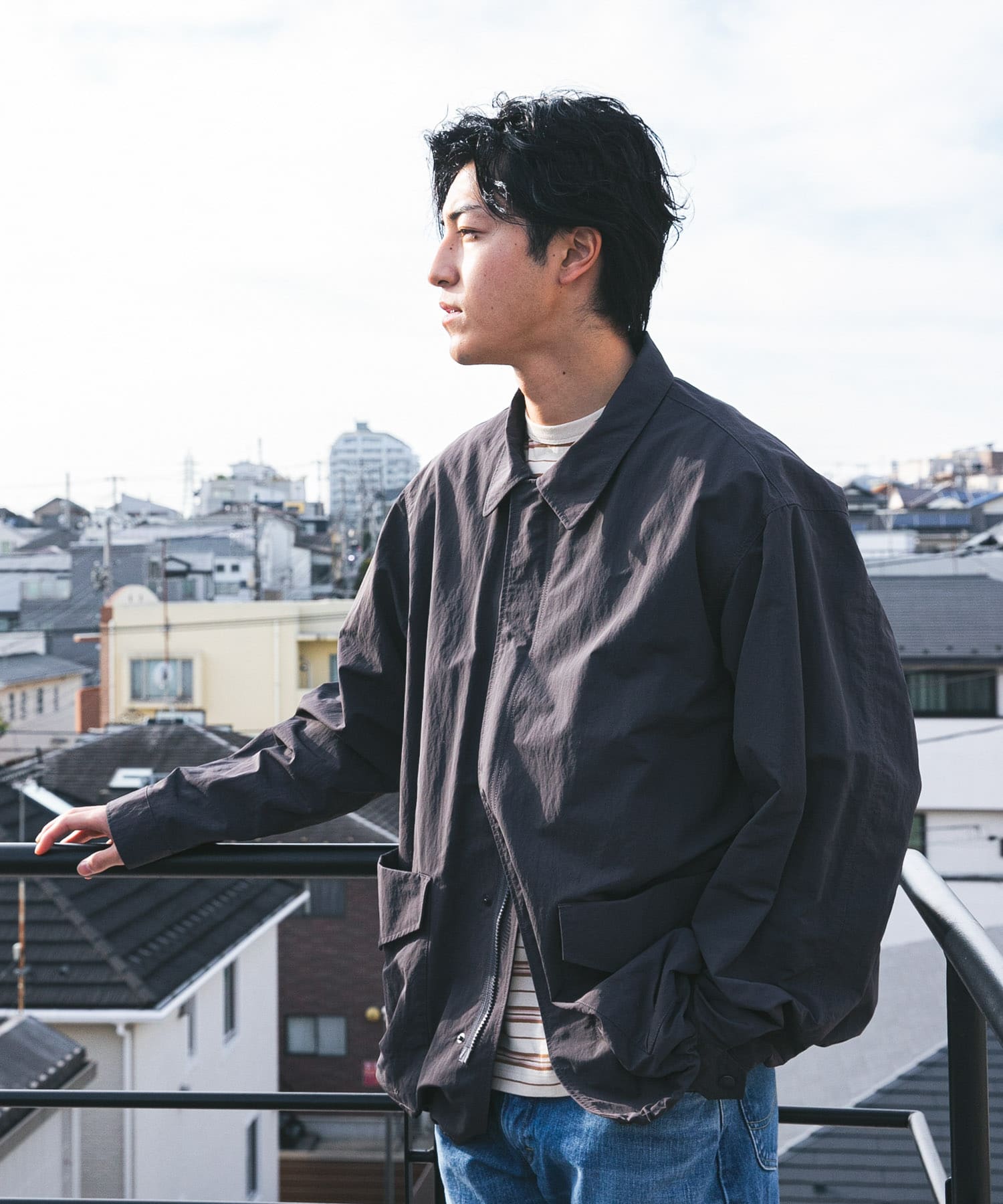 Snow Peak Apparel×DOORS NYLON WASHER JACKET / 機能外套