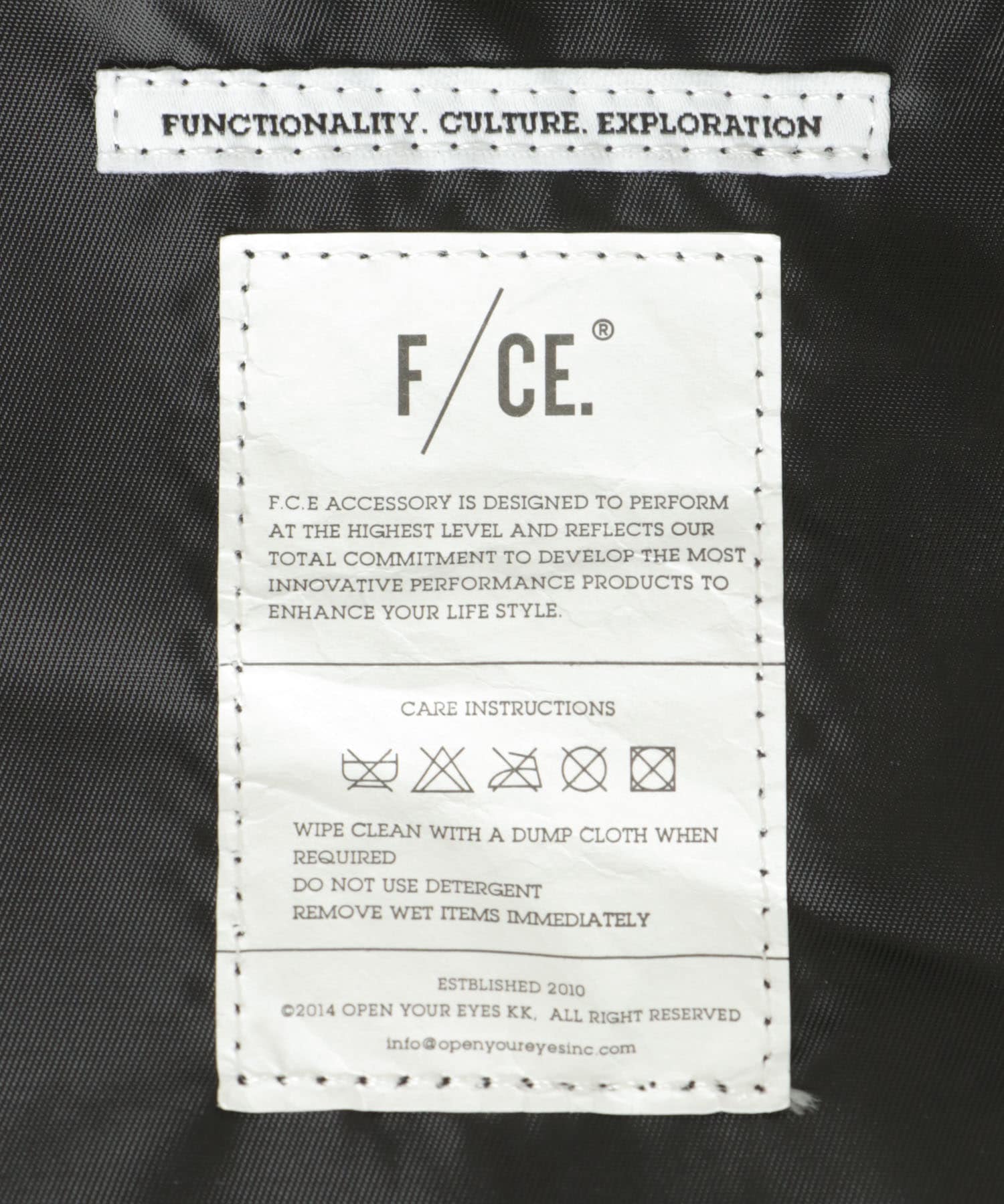 F/CE. TEXTURED TWILL 2WAY SHOULDER TOTE / 雙用機能側背托特包