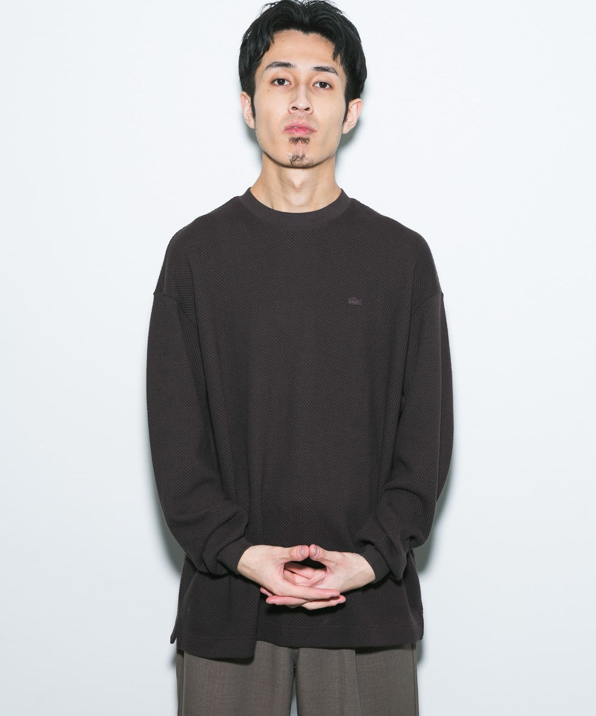 LACOSTE × DOORS / 重磅網眼布長袖T恤(日本聯名限定)