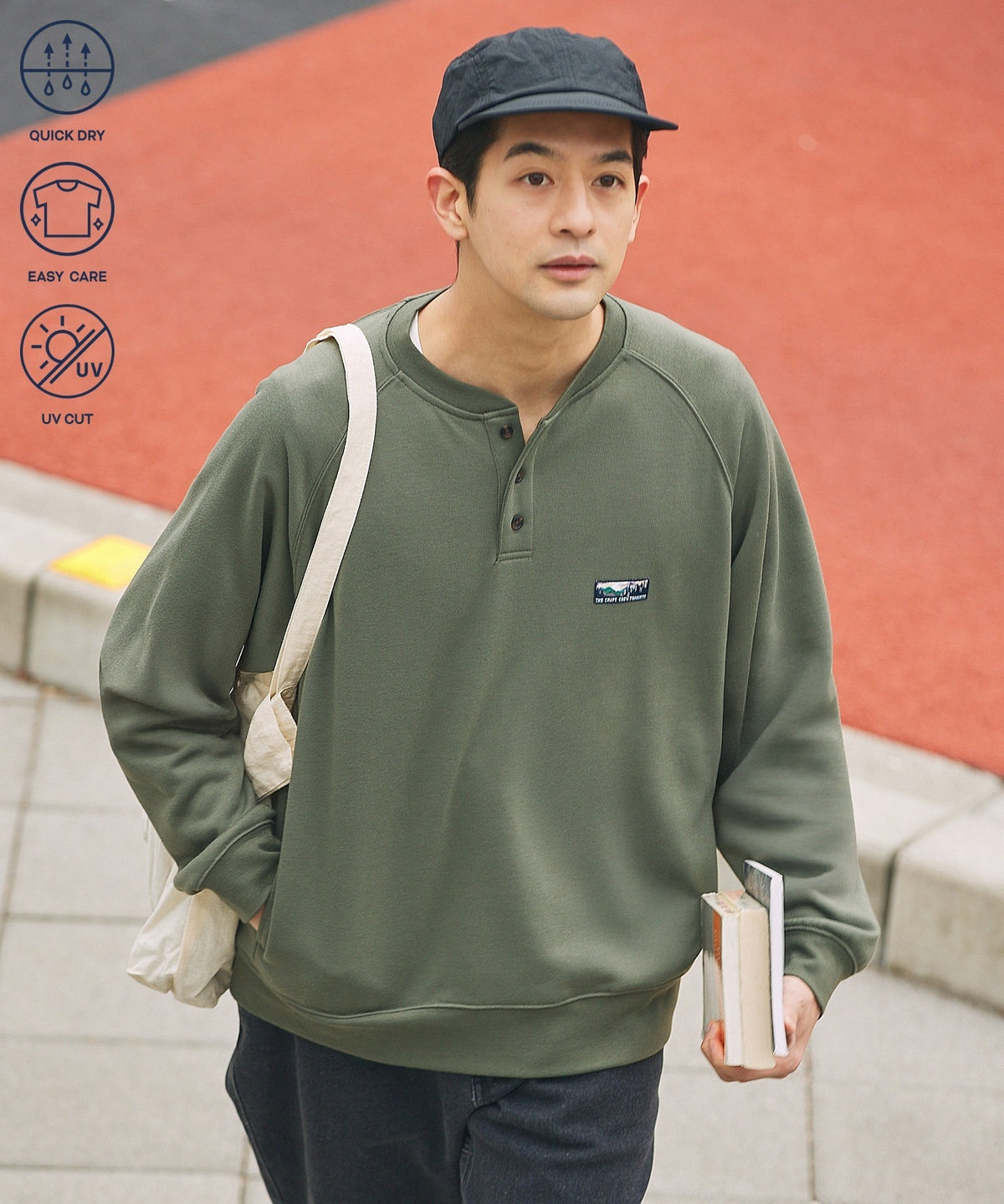 THE CRAFT CREW PRODUCTS / 11oz 厚磅 速乾 亨利領衫