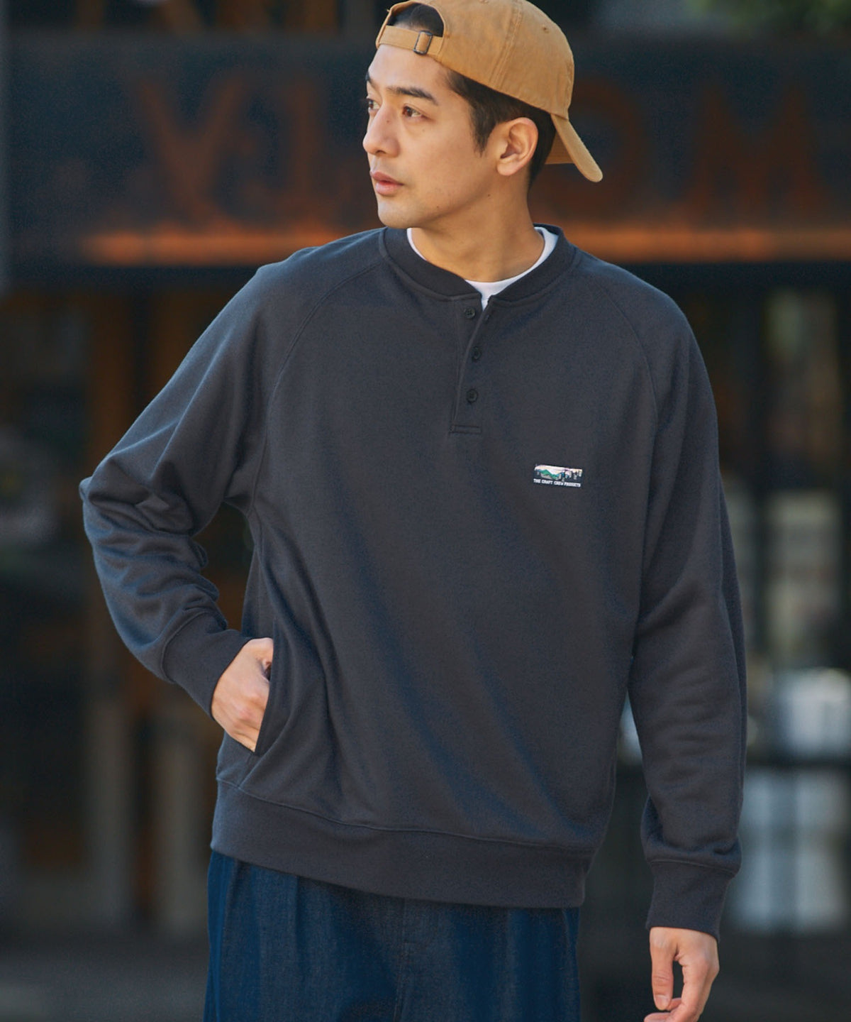 THE CRAFT CREW PRODUCTS / 11oz 厚磅 速乾 亨利領衫