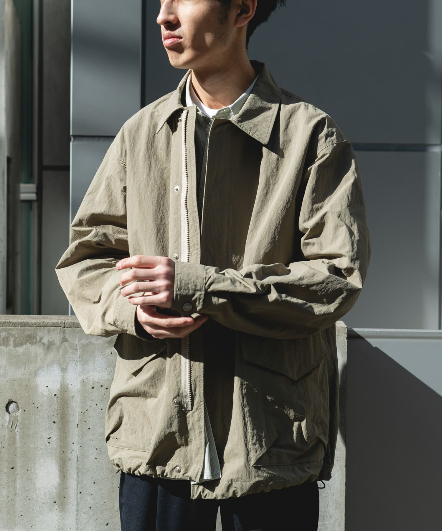 Snow Peak Apparel×DOORS NYLON WASHER JACKET / 機能外套