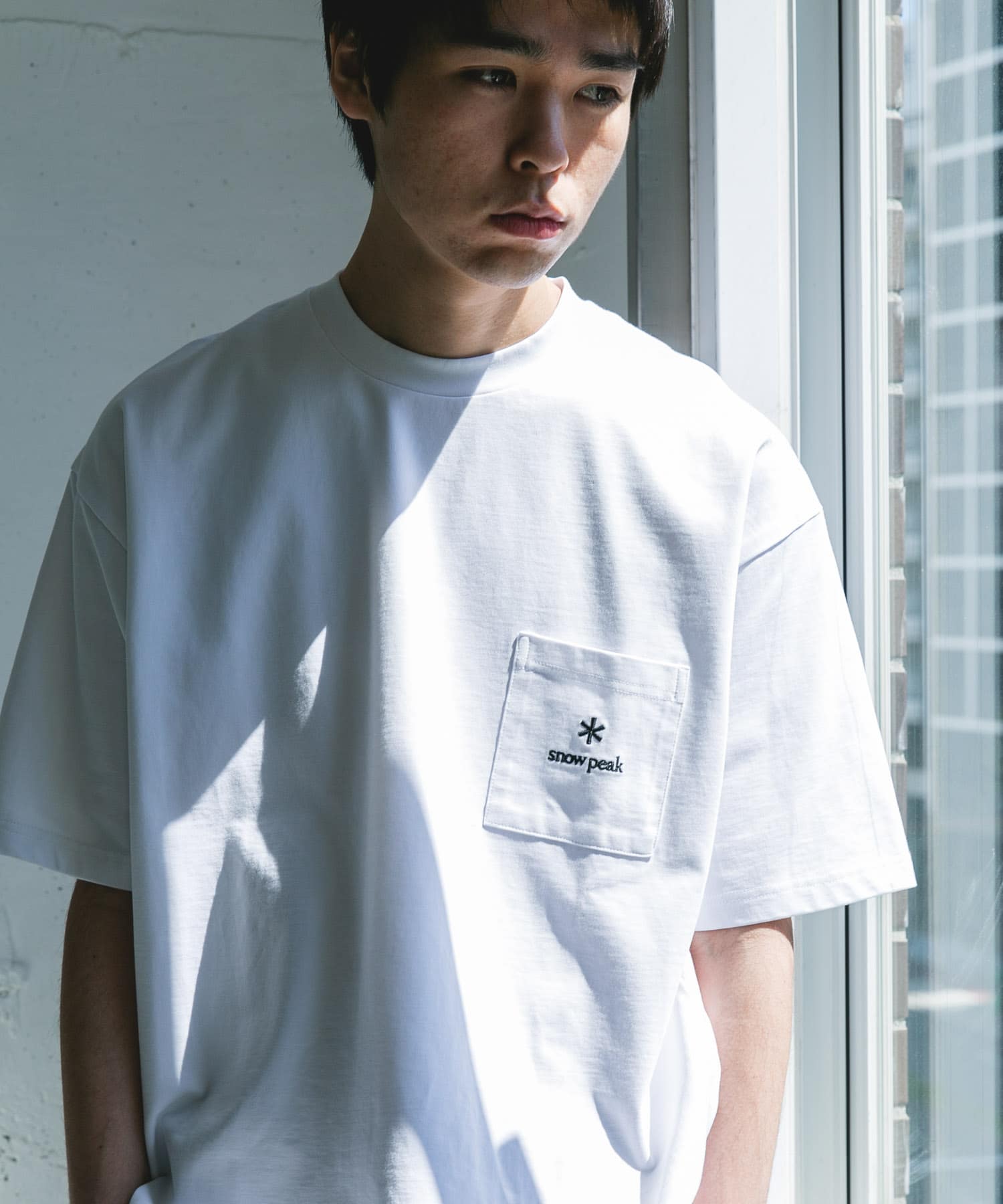 Snow Peak Apparel×DOORS POCKET LOGO SHORT-SLEEVE T-SHIRTS / 口袋刺繡短袖T恤