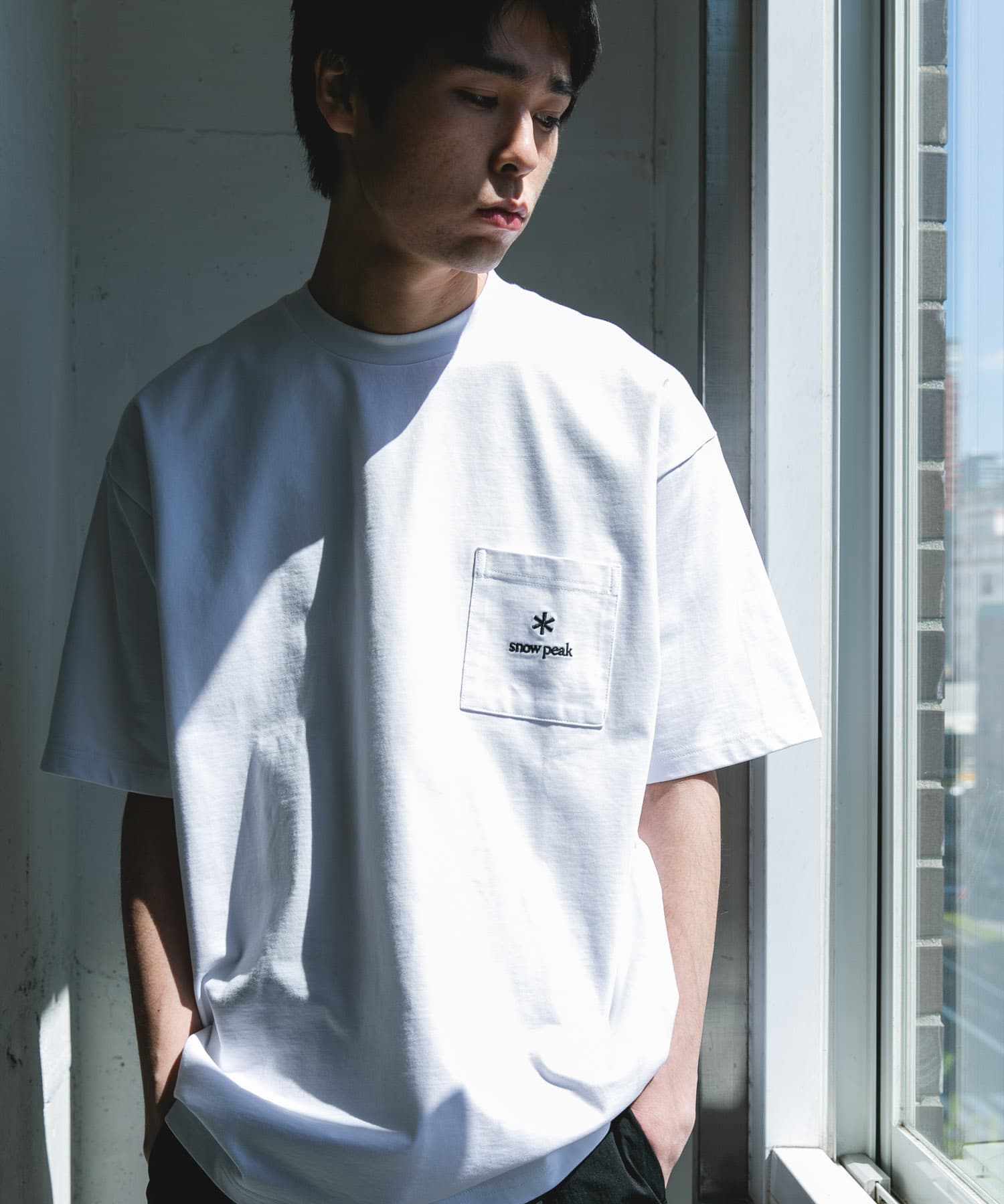 Snow Peak Apparel×DOORS POCKET LOGO SHORT-SLEEVE T-SHIRTS / 口袋刺繡短袖T恤