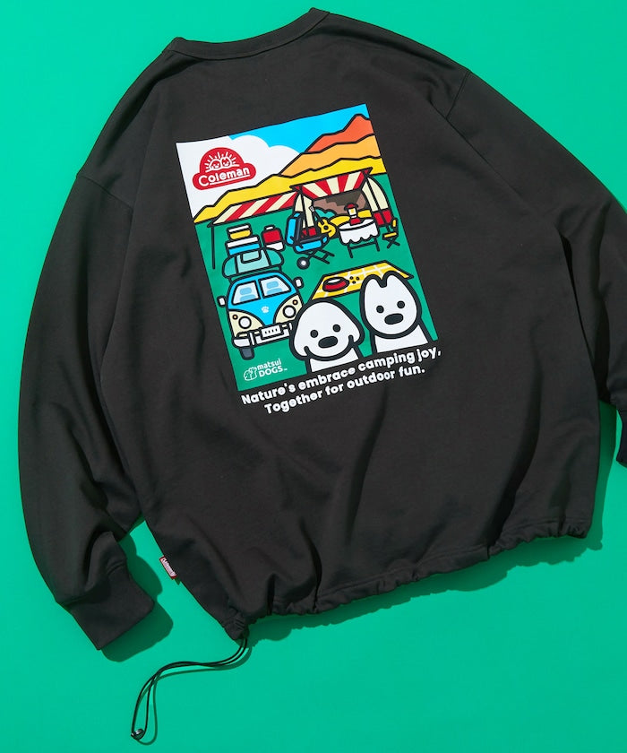 COLEMAN X FREAK’S STORE / Camping Joy 繪圖抽繩下擺 圓領衫