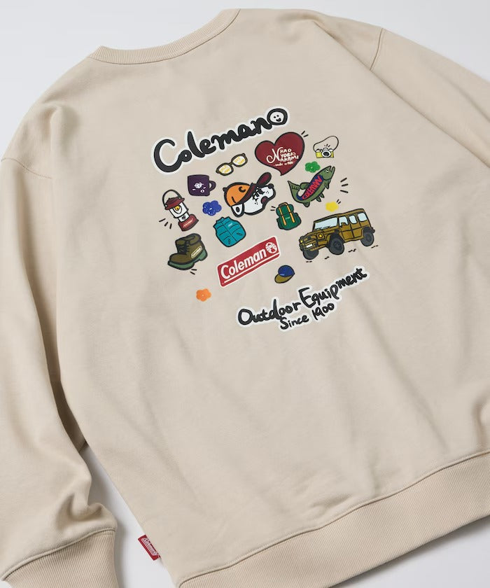 Coleman × kaoyorinakami / 戶外滿版圖案圓領衫(日本聯名限定)
