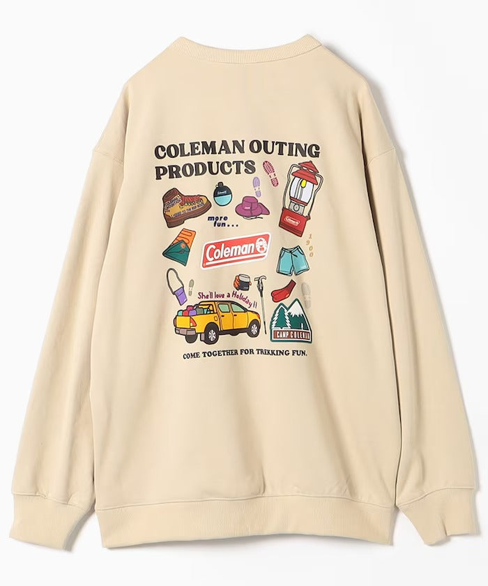 Coleman × FREAK'S STORE / 登山健行插畫 圓領衫(日本聯名限定)