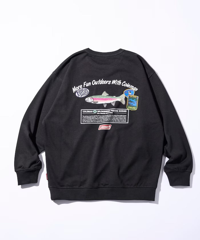 Coleman × FREAK'S STORE / 鱒魚釣具背印 圓領衫(日本聯名限定)