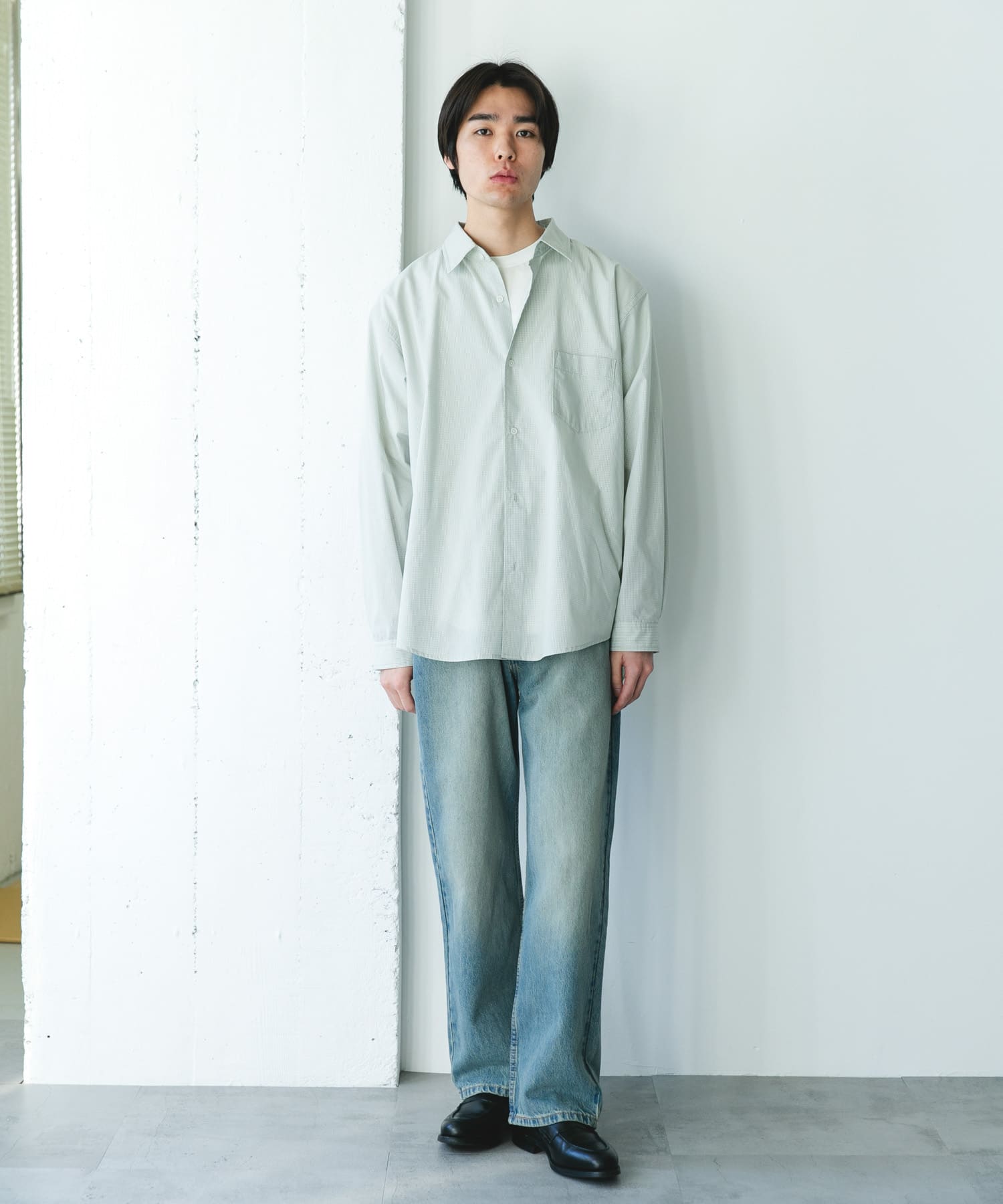 URBAN RESEARCH / TC Broad 基礎廓形圓擺襯衫