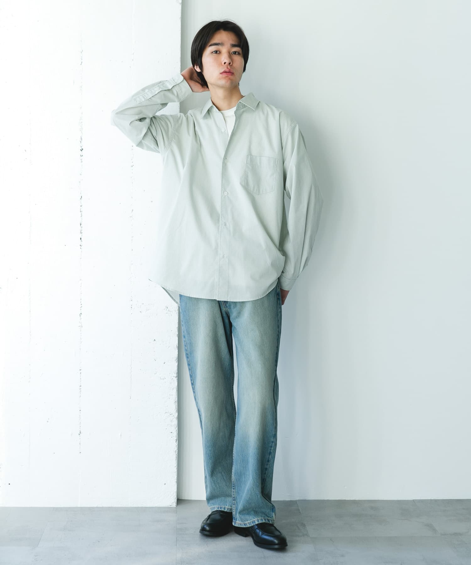 URBAN RESEARCH / TC Broad 基礎廓形圓擺襯衫