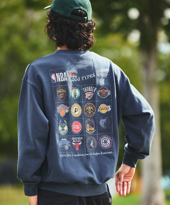 NBA x FREAK’S STORE / 隊徽貼紙圖案 圓領衫