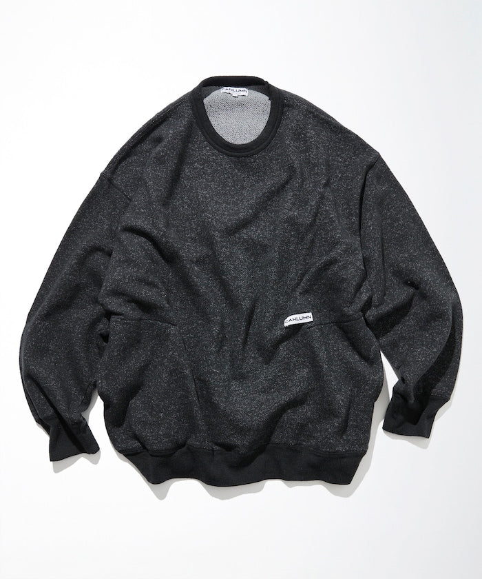 CAHLUMN Merino Wool+Cotton Loop Back heather Sweatshirt / 美利諾羊毛 圓領衫