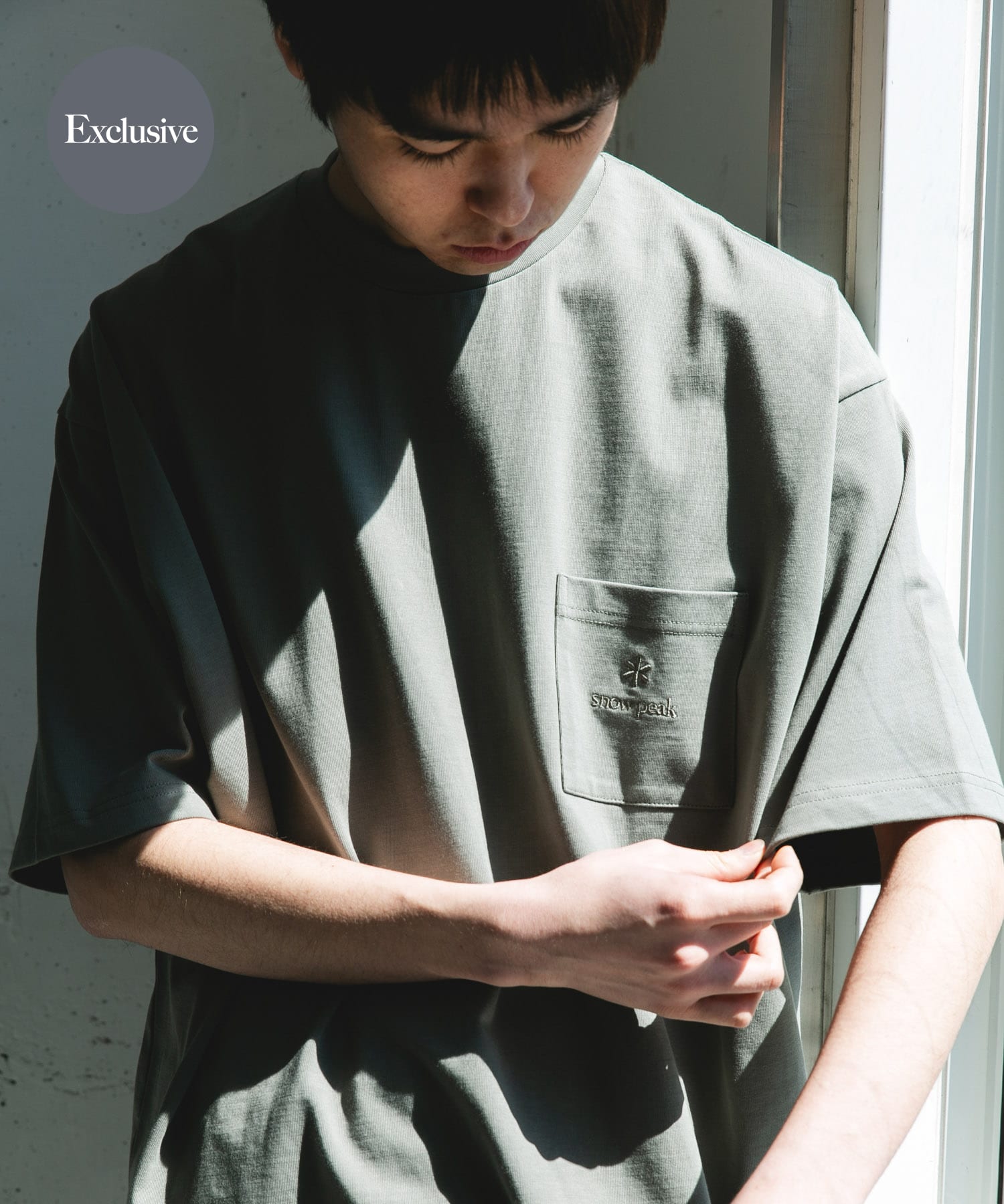 Snow Peak Apparel×DOORS POCKET LOGO SHORT-SLEEVE T-SHIRTS / 口袋刺繡短袖T恤