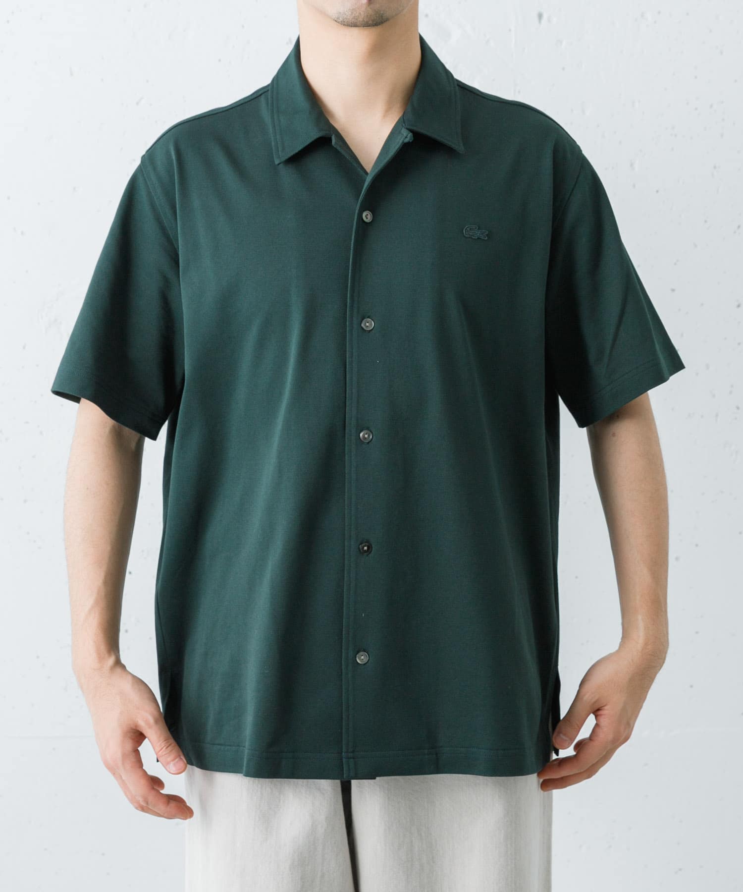 LACOSTE×URBAN RESEARCH FUNCTIONAL PIQUE OP SHIRTS / 機能珠地開領襯衫