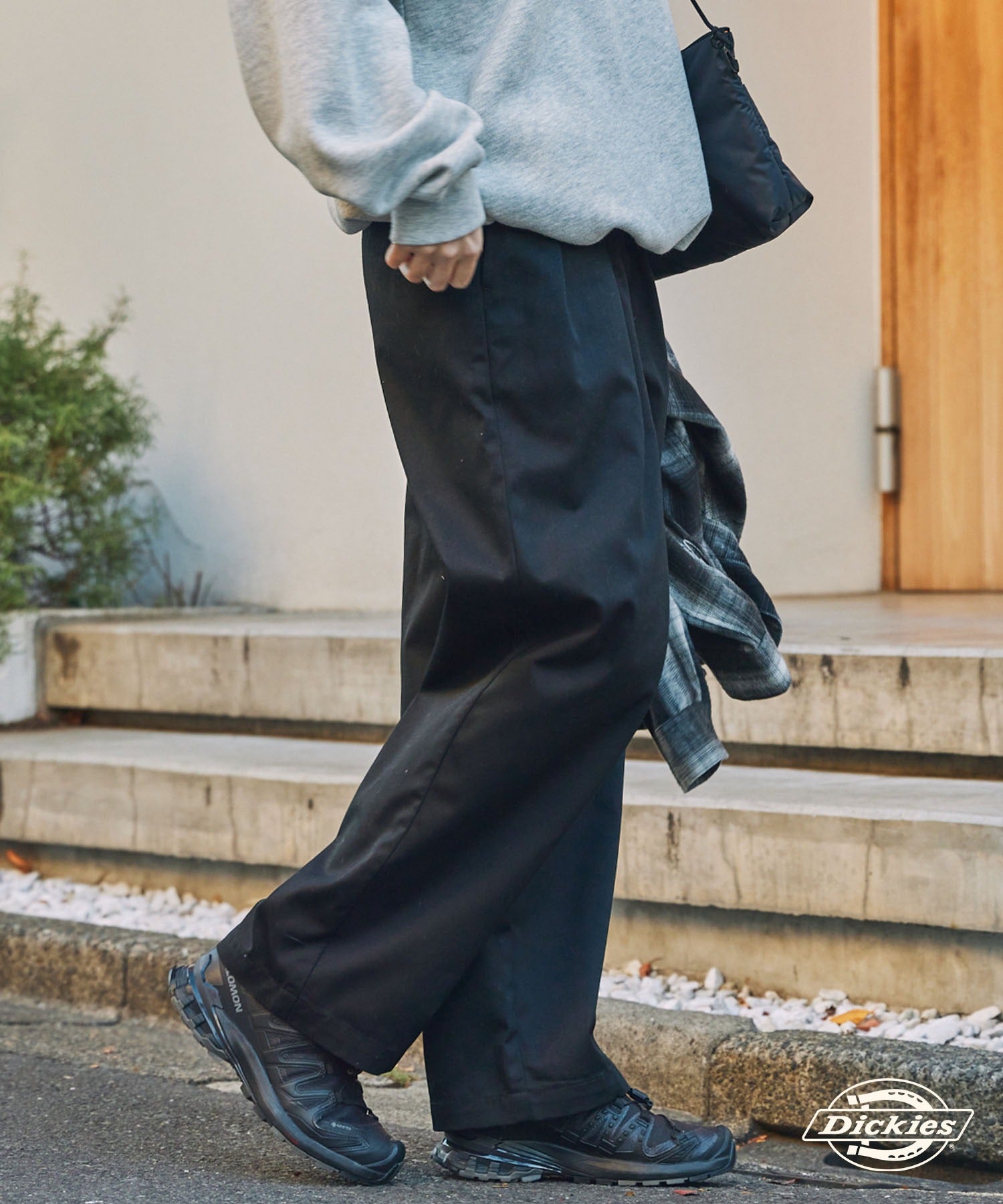 DICKIES / 別注 TC 斜紋 雙摺 直筒長褲