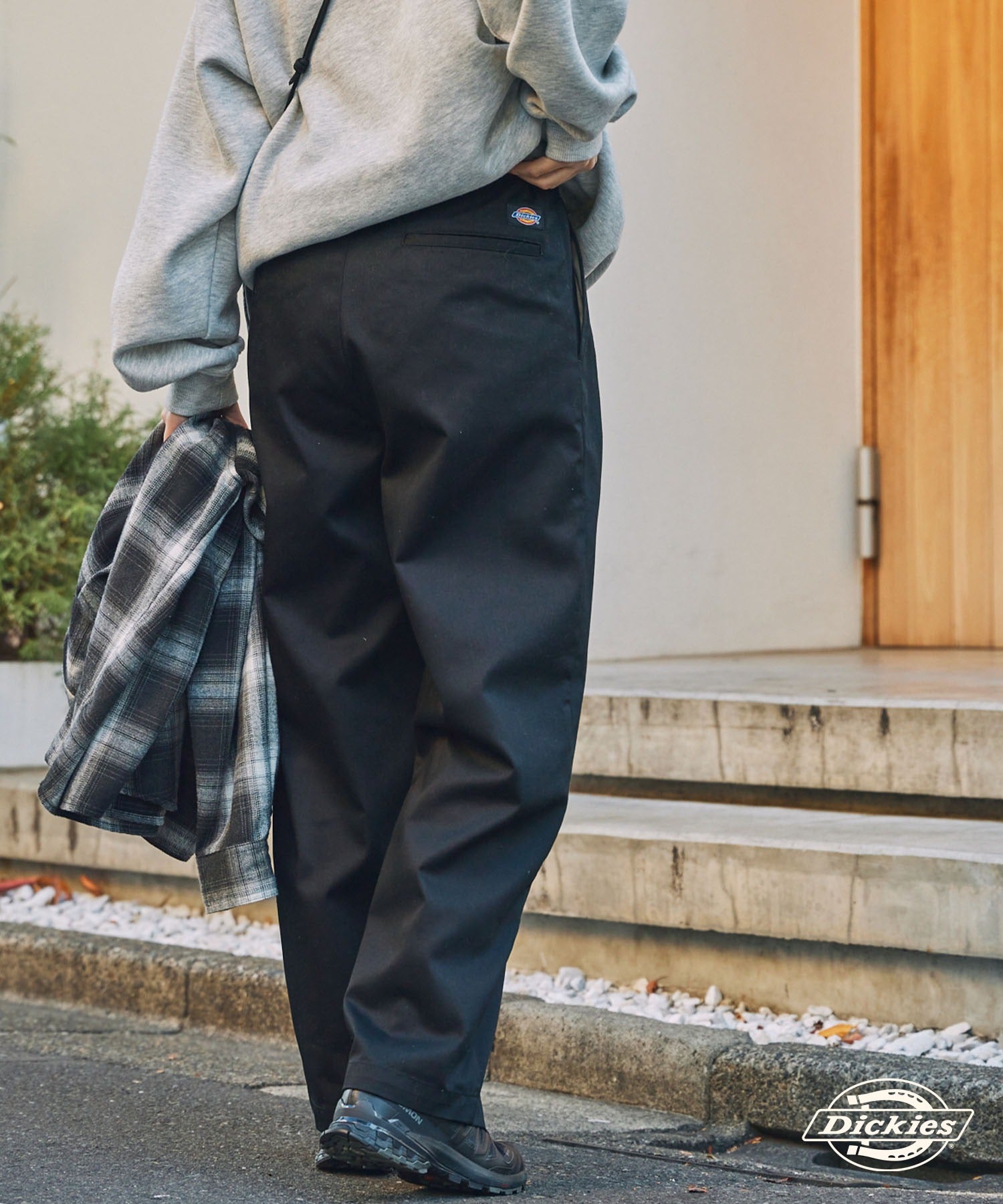 DICKIES / 別注 TC 斜紋 雙摺 直筒長褲